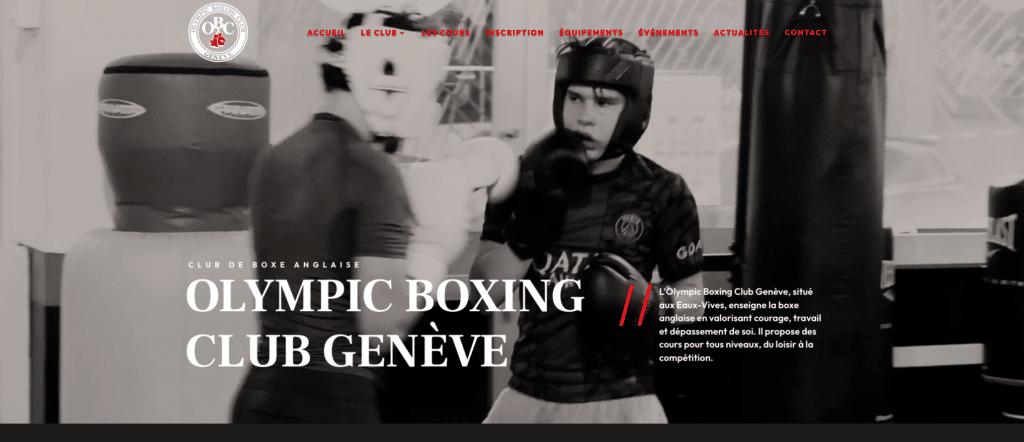 Nouveau site pour l’Olympic Boxing Club Genève – La boxe anglaise à l’honneur aux Eaux-Vives